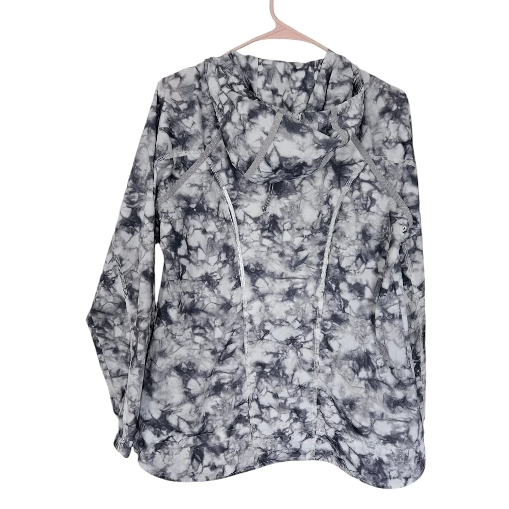 Athleta Tie Dye Catalina Full-Zip Foldable Jacket Size XS